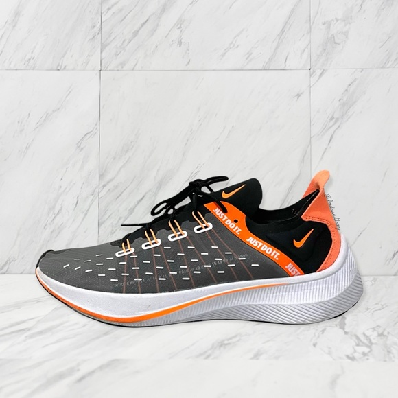 Nike- Exp-X14 SE Shoes in Black/Total Orange-White Size Men's